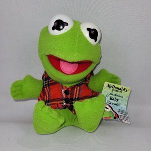 Jim Henson Muppets Mcdonalds Baby Kermit Vintage 1987 Plush Toy